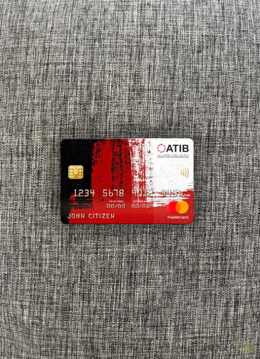Photolook de la carte mastercard de la banque Libye Assaray (ATIB)